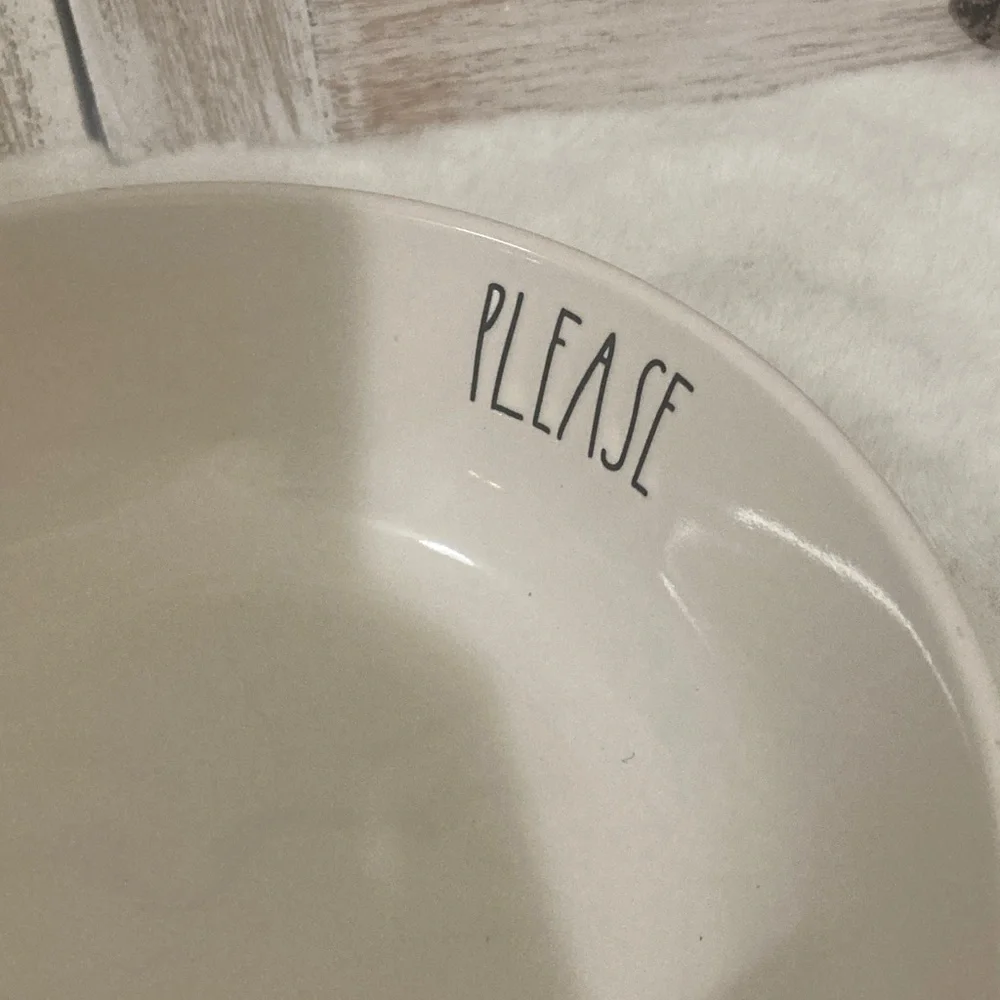 Rae Dunn Seconds Please Pasta Ceramic Bowl